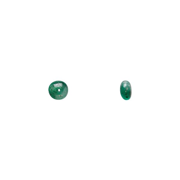 Emerald 1pkg1, hand-cut rondelle bead 4x2mm-5x3mm image number 0