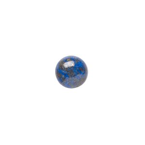 Lapis lazuli 1pkg4, calibrated round cab natural 10mm
