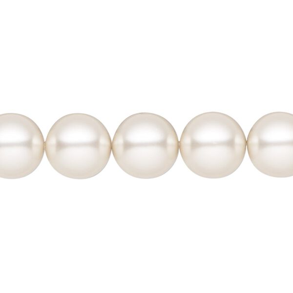Pearl 10pk white, Preciosa Czech crystal 10mm round image number 0