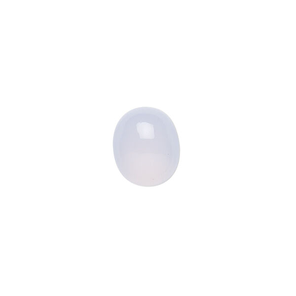 Cabochon, blue chalcedony (natural), 12x10mm hand-cut calibrated oval, B grade, Mohs hardness 6-1/2 to 7. Sold individually. image number 0