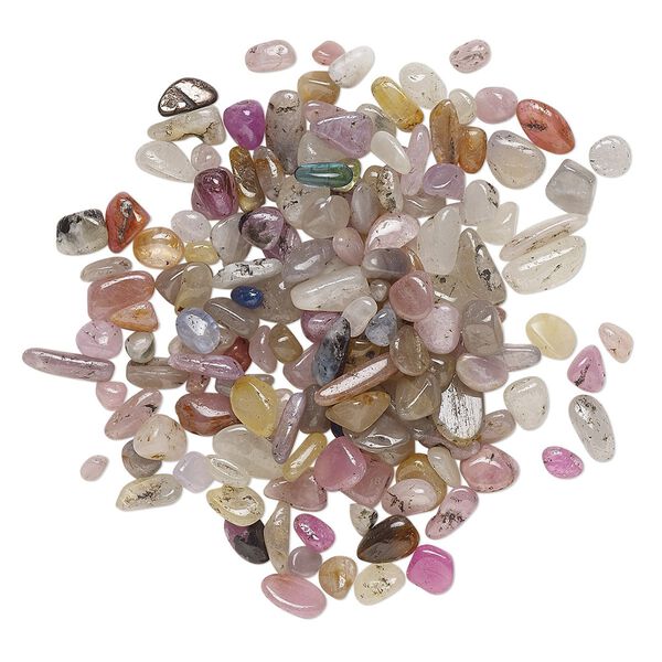 Multi-sapphire 1pkg1, undrilled inlay chip natural 10g mini image number 0