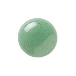 Green aventurine 1pkg4, calibrated round cab natural 18mm