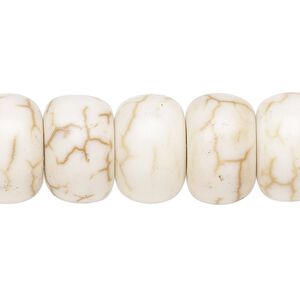 Magnesite 1pkg10, rondelle bead 8x5mm