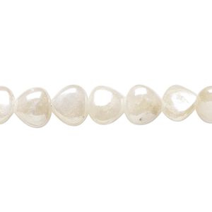 Sillimanite 1pkg1, hand-cut puffed teardrop bead 15.5-16 inch 6-8mm