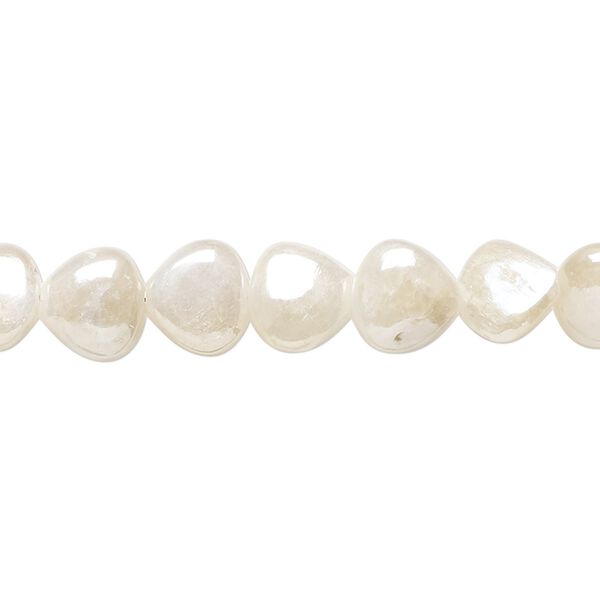 Sillimanite 1pkg1, hand-cut puffed teardrop bead 15.5-16 inch 6-8mm image number 0