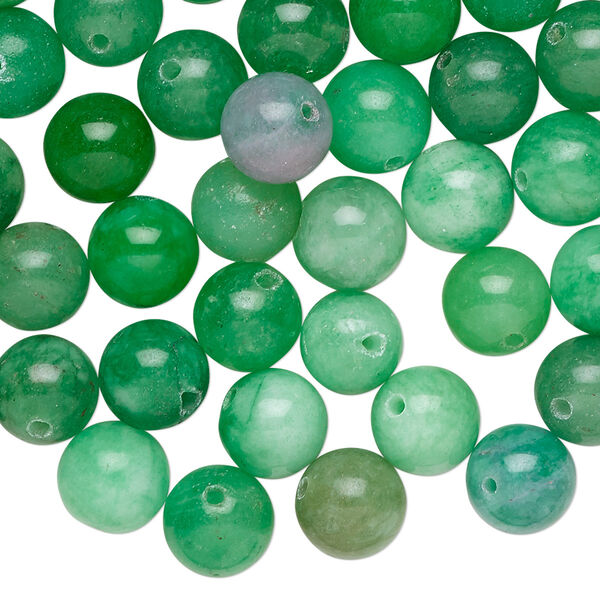 Quartz 1pkg100, round bead C grade, mix 7-9mm image number 0