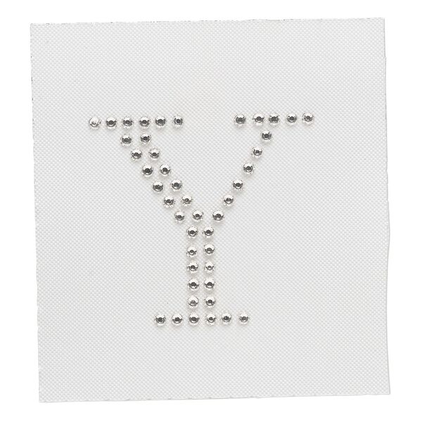 Iron-on transfer 1pk crystal clear, Preciosa Czech crystal 35.5x33.5mm "Y" image number 0