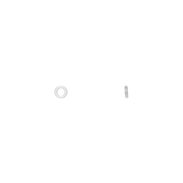 Component, silicone, transparent clear, 3mm round. Sold per pkg of 1,000. image number 0