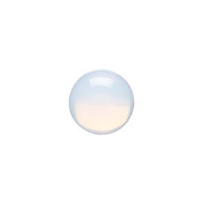 Cabochon, sea "opal" (glass), 14mm calibrated round. Sold per pkg of 10.