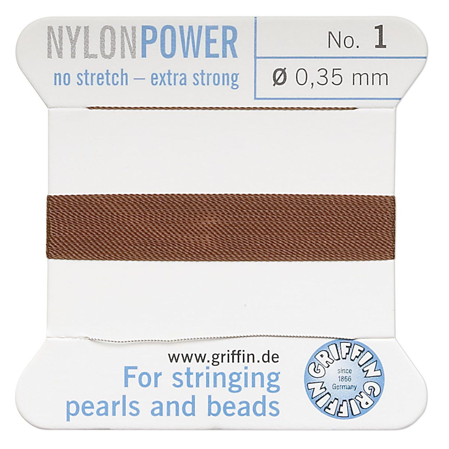 Griffin® Illusion Cord Transparent Nylon Thread – 50m Length, Multiple Diameters