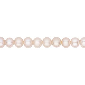 Pearl, White Lotus™, cultured freshwater, mauve, 4.5-5mm semi-round, B grade, Mohs hardness 2-1/2 to 4. Sold per 15-1/2" to 16" strand.
