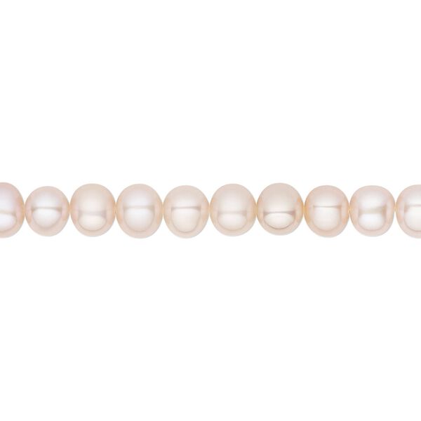 Pearl, White Lotus™, cultured freshwater, mauve, 4.5-5mm semi-round, B grade, Mohs hardness 2-1/2 to 4. Sold per 15-1/2" to 16" strand. image number 0