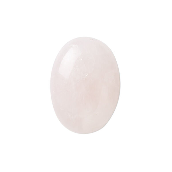 Cabochon, rose quartz (natural), 25x18mm calibrated oval, B- grade, Mohs hardness 7. Sold per pkg of 2. image number 0