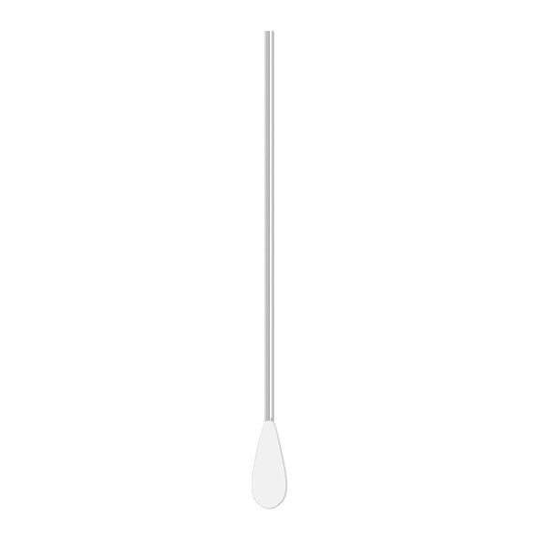 Paddle pin, silver-plated brass, 1-1/2 inch teardrop style, 22 gauge. Sold per pkg of 100. image number 0