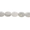 Grey marble 1pkg1, puffed oval bead natural, 15 inch 40x30mm image number 1