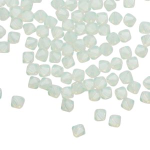 Bead 720pk chrysolite opal, Preciosa Czech crystal 4mm bicone
