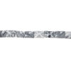 Black-grey marble 1pkg1, textured wavy flat rectangle bead, 15 inch 25x15mm-26x18mm image number 1