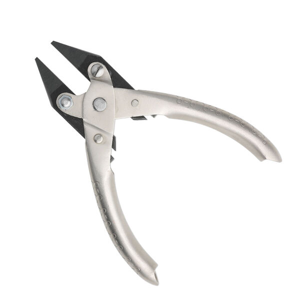 Pliers, parallel-action chain-nose, steel and nickel-plated steel, 5-1/2 inches with textured handles. Sold individually. image number 0
