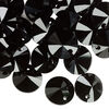Drop 12pk jet, Crystal Passions® 12mm pendant mini disk 6428 image number 1