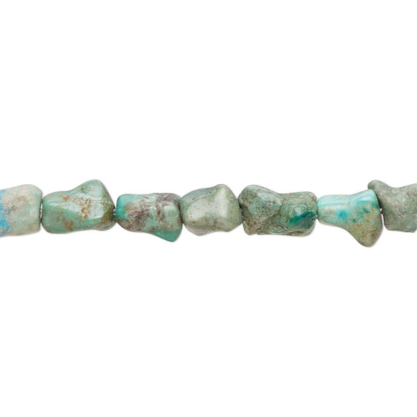 Turquoise 1pkg1, twisted dog bone bead C- grade, 15.5-16 inch 6x5mm-9x6mm image number 0