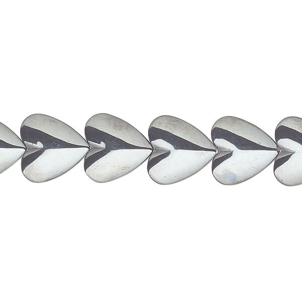 Bead, Hemalyke™ (manmade), 10mm heart. Sold per 16-inch strand. image number 0