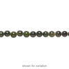 Nephrite jade 1pkg1, round bead natural 15.5-16 inch 4mm image number 1