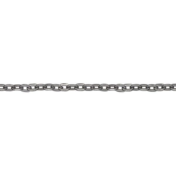 Chain, gunmetal-finished steel, 4mm cable. Sold per pkg of 1 meter. image number 0