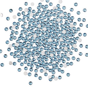 Flat back 1pkg1440 Malibu blue foil back, Preciosa MAXIMA Czech crystal rhinestone, 1.7-1.9mm chaton rose round SS5