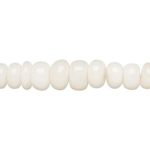 Ethiopian white opal 1pkg1, hand-cut rondelle bead natural 12 inch graduated 3x1mm-8x5mm