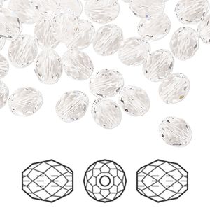 Bead 288pk crystal, Swarovski® 7x6mm olive briolette 5044