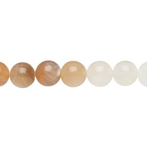 Multi-moonstone 1pkg1, hand-cut round bead natural 15.5-16 inch 8mm