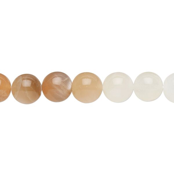 Multi-moonstone 1pkg1, hand-cut round bead natural 15.5-16 inch 8mm image number 0