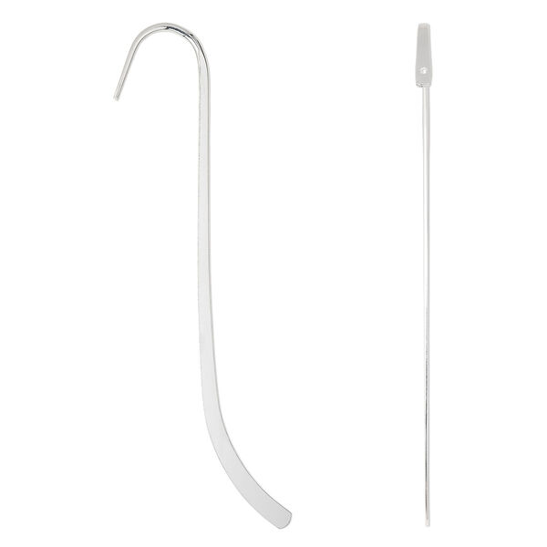 Bookmark, silver-plated steel, 5-inches long. Sold per pkg of 2. image number 0