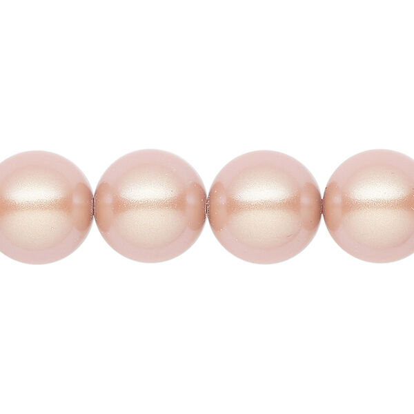 Pearl 30pk pearlescent pink, Preciosa Czech crystal 12mm round image number 0