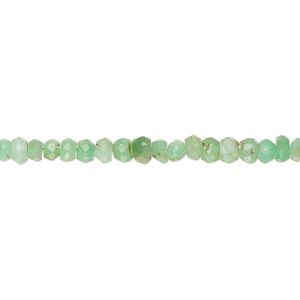 Chrysoprase 1pkg1, hand-cut faceted rondelle bead natural 14 inch 3x2mm-4x3mm / 3mm