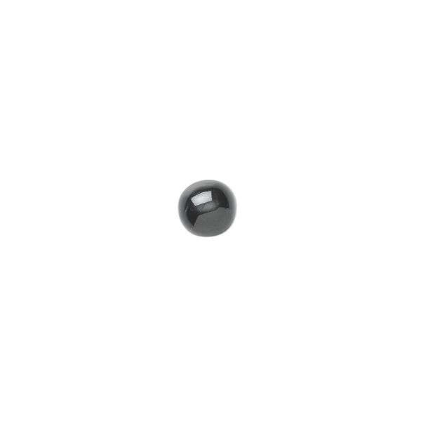 Star diopside 1pkg2, hand-cut non-calibrated round cab natural 6mm image number 0