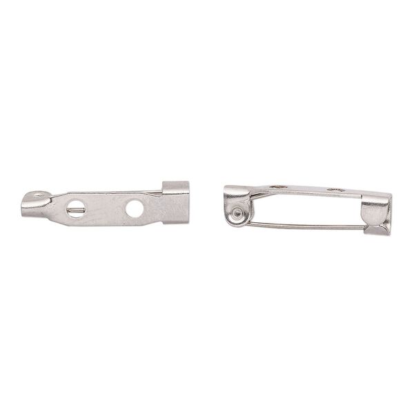 Pin back, stainless steel, 3/4 inch. Sold per pkg of 10. image number 0