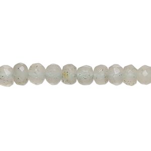 Moss aquamarine 1pkg1, hand-cut faceted rondelle bead light 14 inch 5x4mm-7x5mm