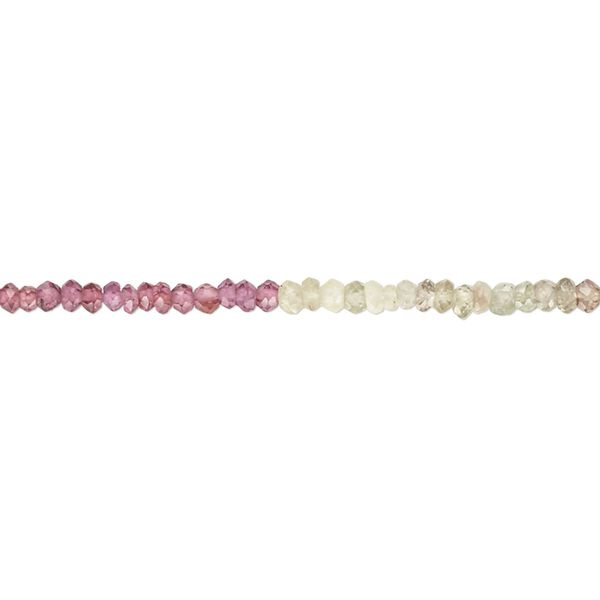 Multi-spinel 1pkg1, hand-cut faceted rondelle bead natural 15.5-16 inch 1x1mm-3x2mm image number 0