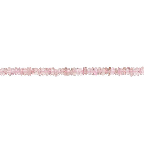 Pink tourmaline 1pkg1, hand-cut rondelle bead natural 12 inch 2x1mm-3x2mm image number 0