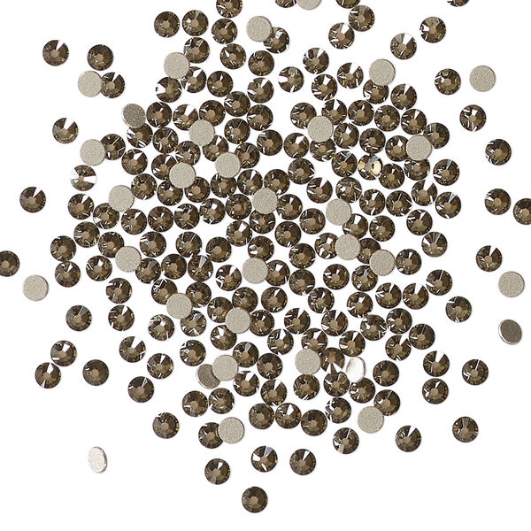 Flat back 1pkg144 crystal bronze foil back, Crystal Passions&reg; 2.1-2.3mm rose round SS7 2058 image number 0