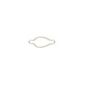 Link, Wrap-Tite®, 14Kt gold, 8x5mm pear setting. Sold individually.