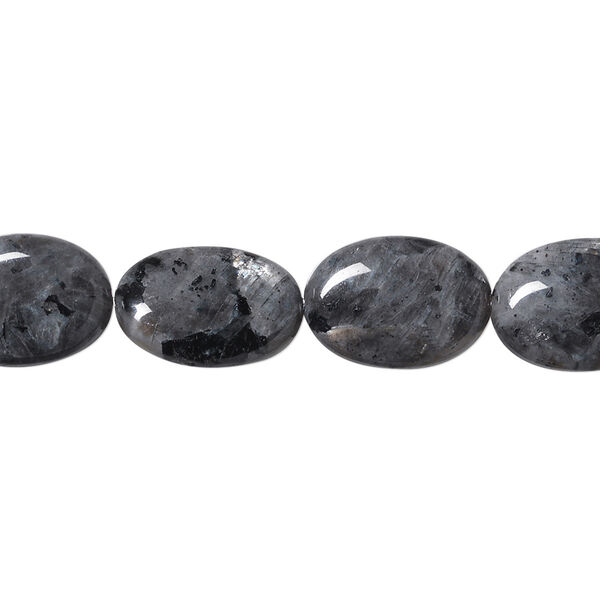 Bead, blue labradorite (natural), 14x10mm flat oval, B- grade, Mohs hardness 6 to 6-1/2. Sold per 15-1/2" to 16" strand. image number 0