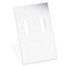 Display, earring, acrylic, clear, 3 x 2 x 2-1/2 inches. Sold per pkg of 2. image number 0
