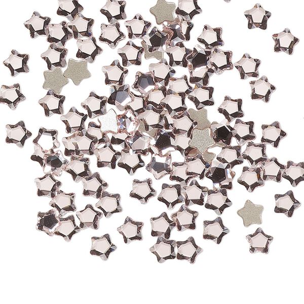 Flat back 720pk light rose foil back, Swarovski® 4mm star flower 2754 image number 0