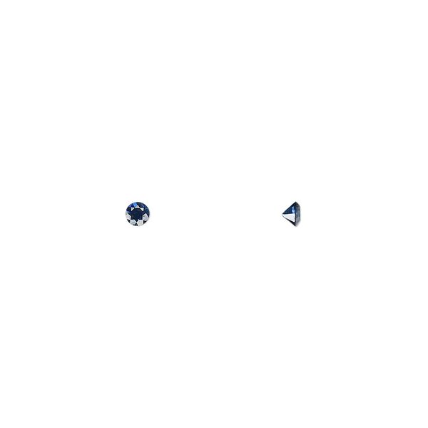 Blue sapphire 1pkg1, hand-cut faceted round gem 2.5mm image number 0
