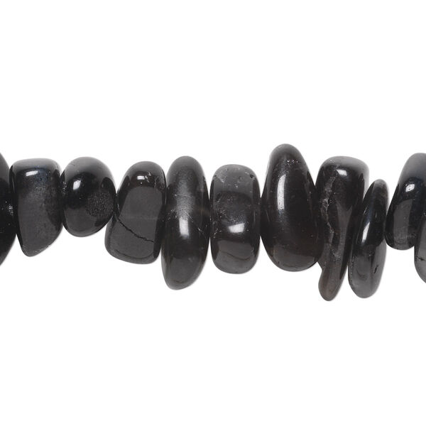 Bead, black moonstone (natural), large chip, Mohs hardness 6 to 6-1/2. Sold per 15-1/2" to 16" strand. image number 0