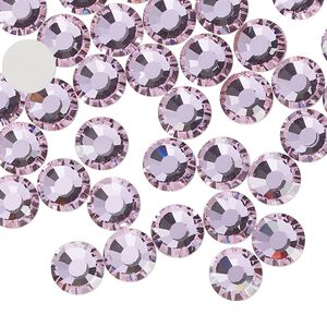 Flat back 144pk mesmera foil back, Preciosa MAXIMA Czech crystal rhinestone 7.0-7.3mm chaton rose round SS34