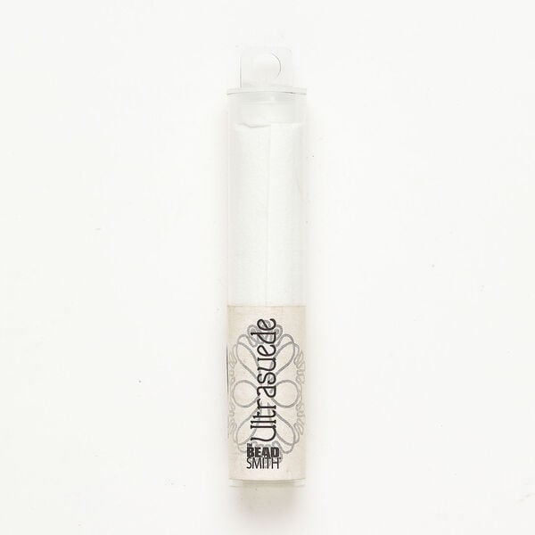 Sheet 1pkg1, ultra suede, white, 8-1/2 x 4-1/4 inch double-sided rectangle, 0.55mm thick. image number 0