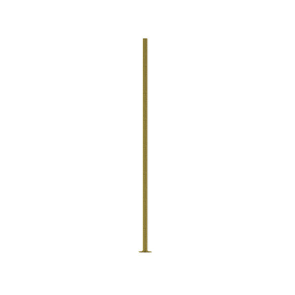 Head pin, antique brass-plated steel, 1-1/4 inches, 21 gauge. Sold per pkg of 500. image number 0